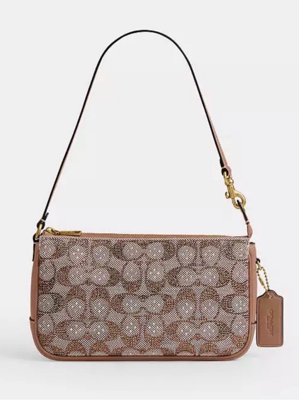 Coach Plaza Bag In Crystal Signature Jacquard